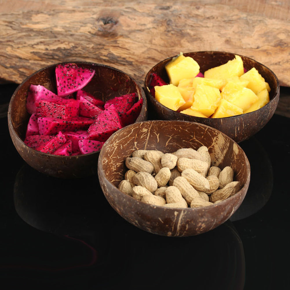 Hot Handcrafted Natural Asian Coconut Wooden Bowl