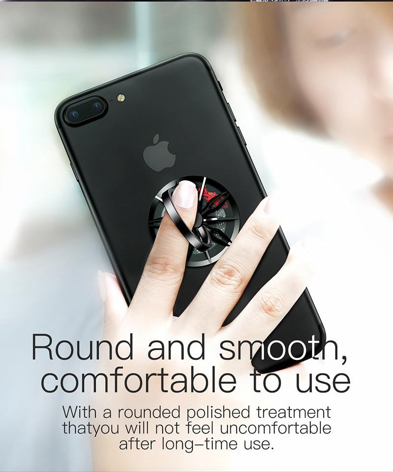 Mobile Phone Ring Gyro Spinner With Ant-fall Bracket