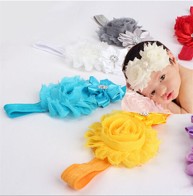 Cute Kids Baby Girl Flower Hair Bow 10pcs