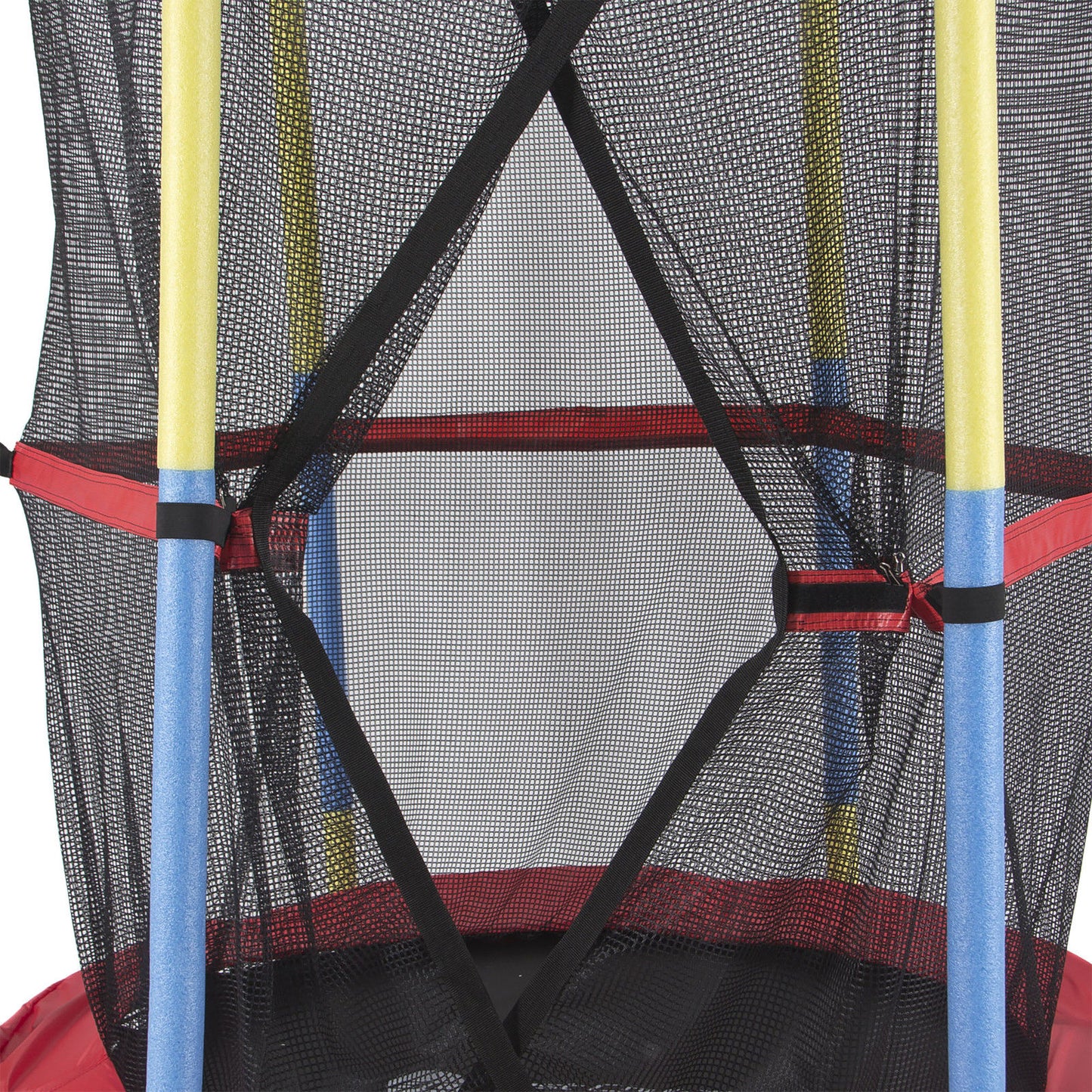55" Round Kids Mini Trampoline w/ Enclosure Net Pad Rebounder Outdoor Exercise