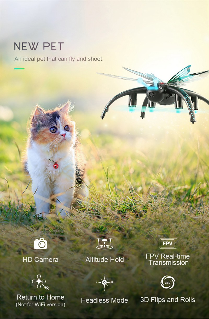 NEWEST INVENTION Voice Control Butterfly-like Drone Quadcopter - with Virtual Reality capabilities. WATCH VIDEO