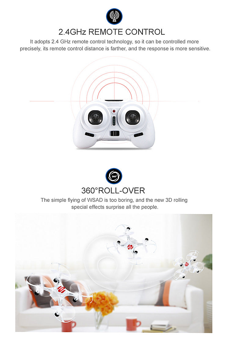 The Coolest Indoor Drone Ever Period: Mini Drone Headless Mode Drone 6 Axis Gyro quadrocopter 2.4GHz 4CH - WATCH VIDEO