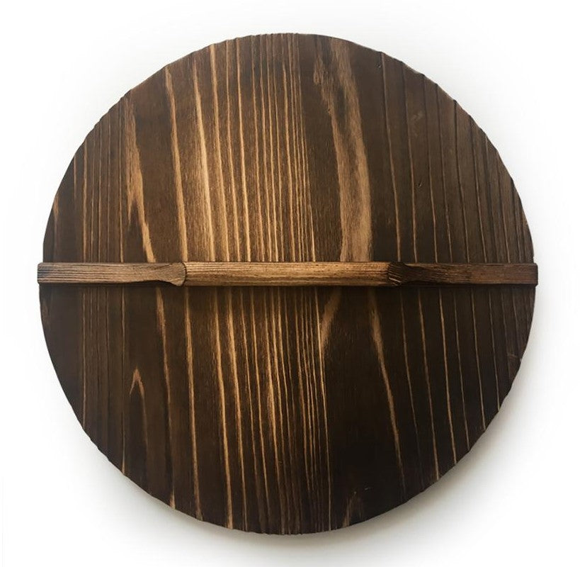 New Natural Traditional Wooden Wok Cover Lid