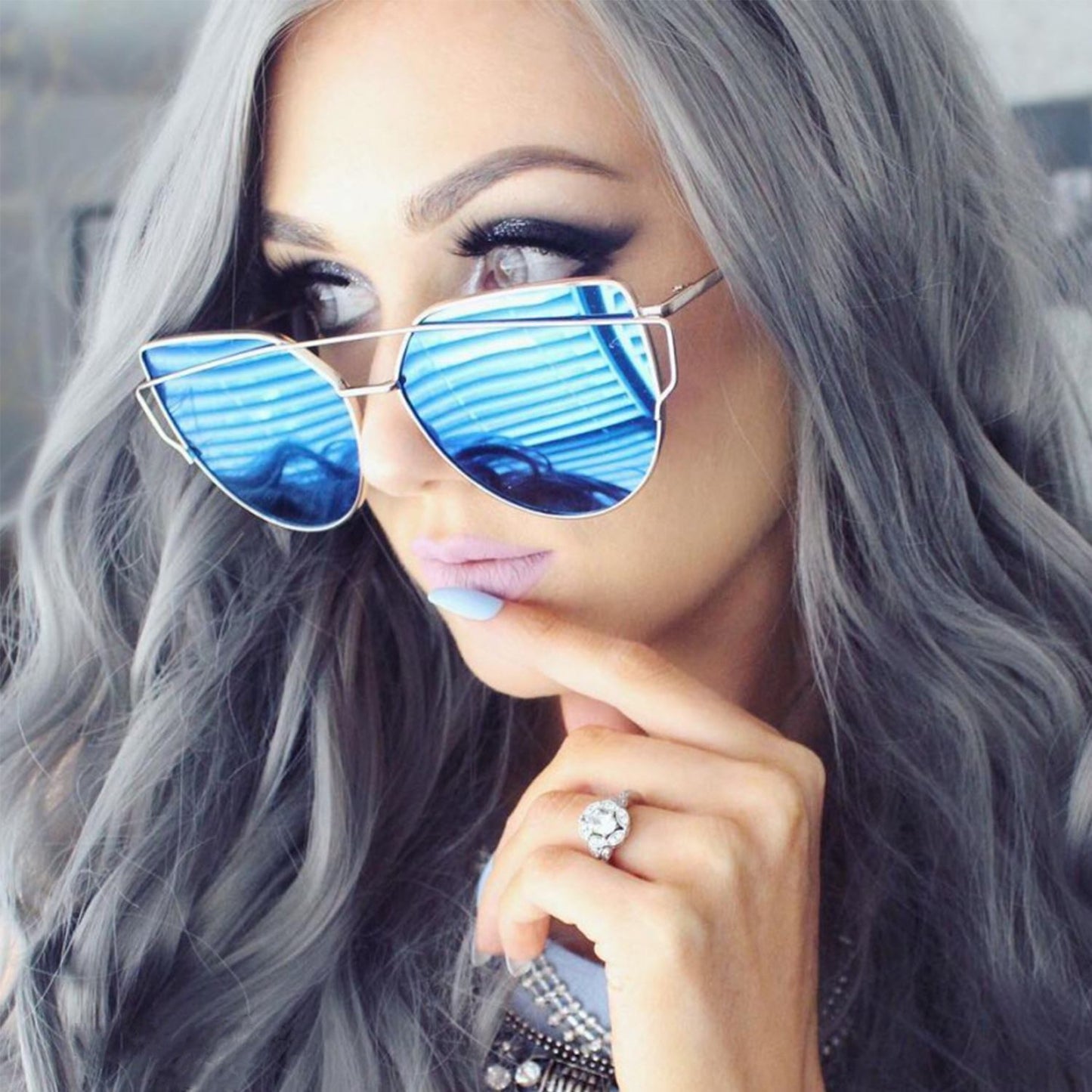 2019-2020 Custom Trendy Oversized Womens Sun Glasses