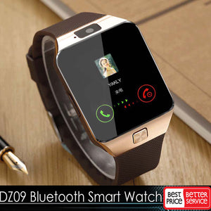 Gold Bluetooth Smart Watch GSM SIM for iPhone Samsung lg Android Phone Mate - UNISEX
