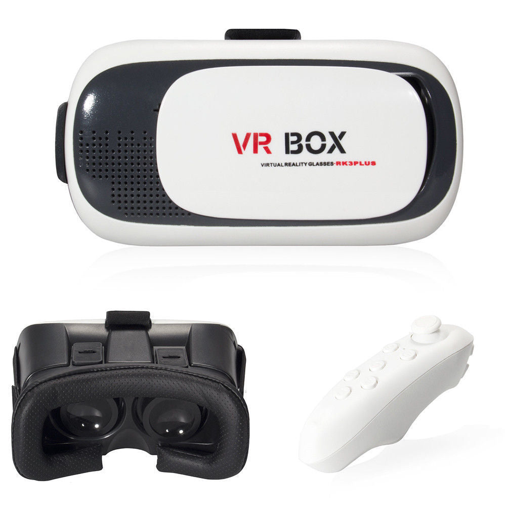 Virtual Reality Headset 3D With Remote for Android IOS iPhone Samsung - WATCH VIDEO