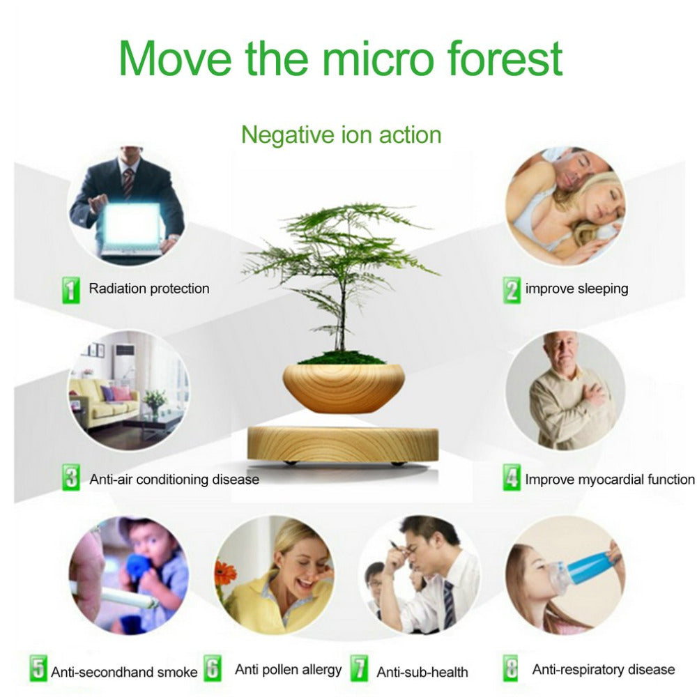 Japanese Levitating Wooden Pot For Your Plants