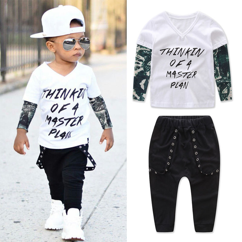 I Am The Boss Boy Child 2-Piece Clothes Set