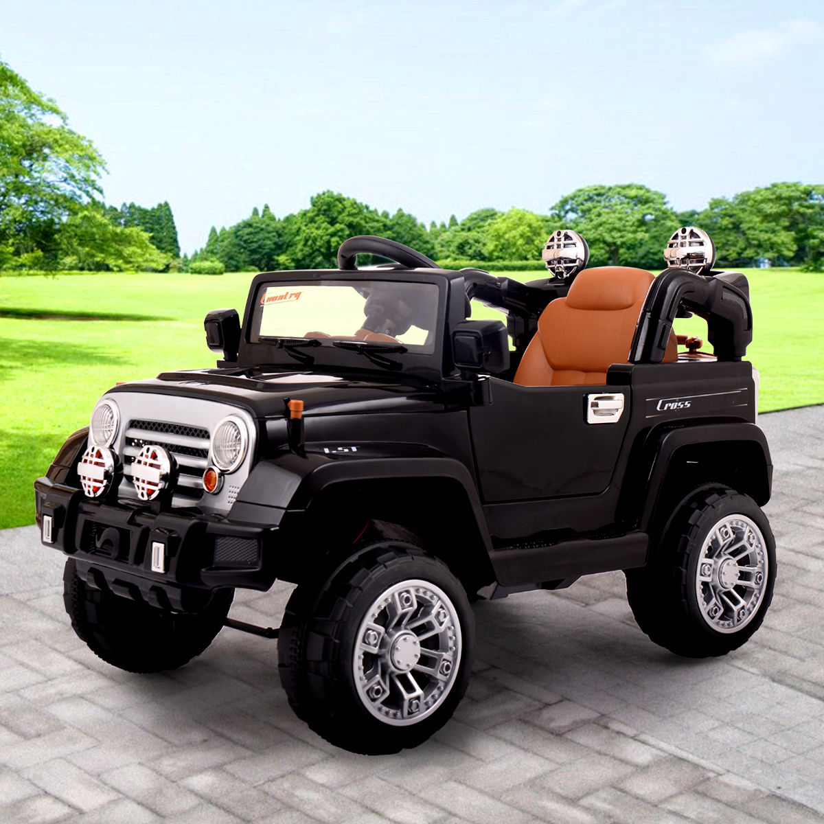 Kids Ride On Car Remote Control Jeep Electric Toys MP3 Music Led Light 12V