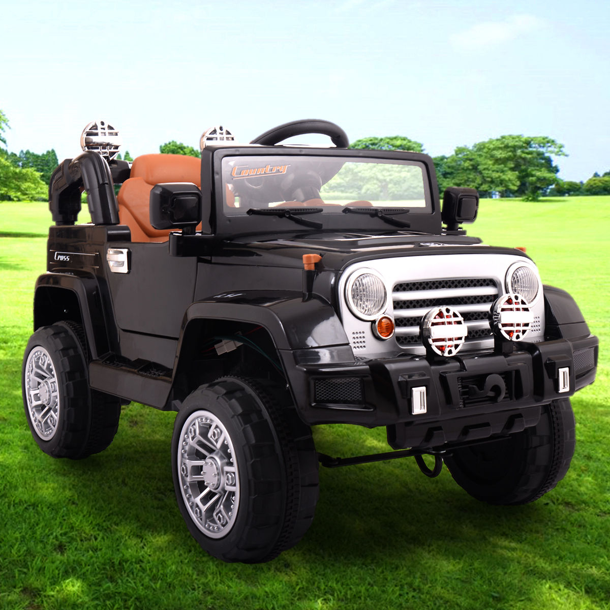 Kids Ride On Car Remote Control Jeep Electric Toys MP3 Music Led Light 12V