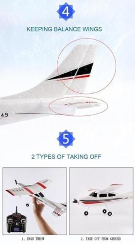 Super F949 2.4G 3CH RC Airplane Fixed Wing Plane Battery Drone