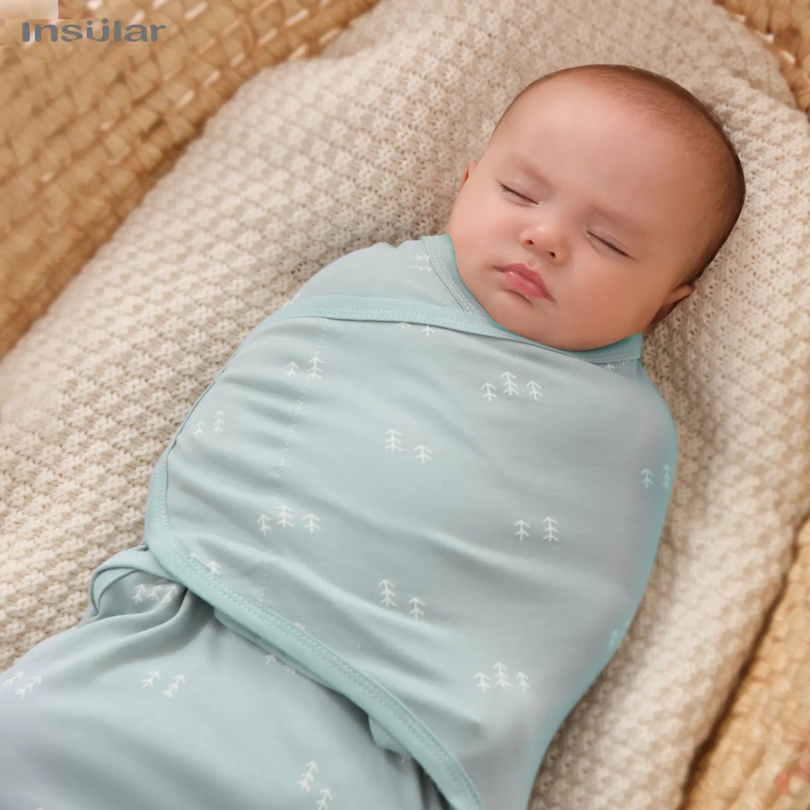 Premier Newborn Baby Cocoon Swaddle Wrap – 100% Organic Cotton Muslin Blankets | Suitable for 4 Seasons