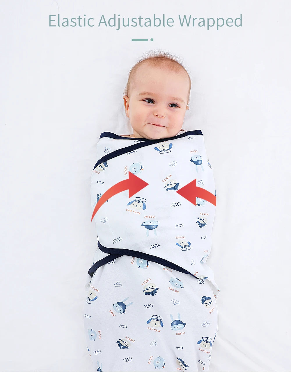 Premier Newborn Baby Cocoon Swaddle Wrap – 100% Organic Cotton Muslin Blankets | Suitable for 4 Seasons