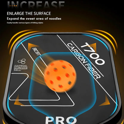 Premier Pro Carbon Fiber Power Pickleball Paddle – T700 Face with Honeycomb Core