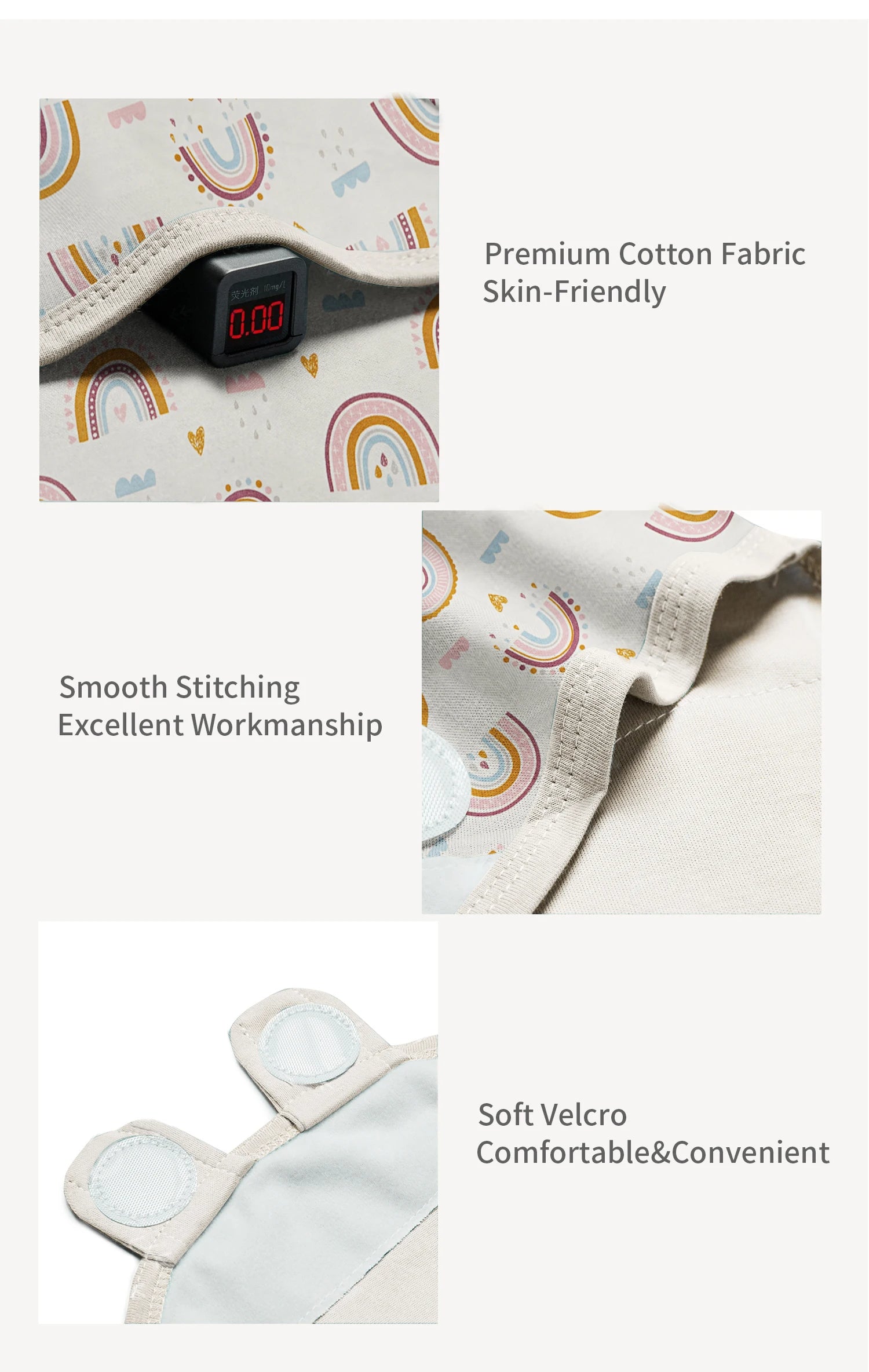 Premier Newborn Baby Cocoon Swaddle Wrap – 100% Organic Cotton Muslin Blankets | Suitable for 4 Seasons