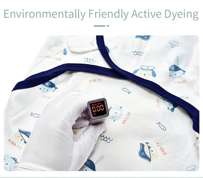 Premier Newborn Baby Cocoon Swaddle Wrap – 100% Organic Cotton Muslin Blankets | Suitable for 4 Seasons