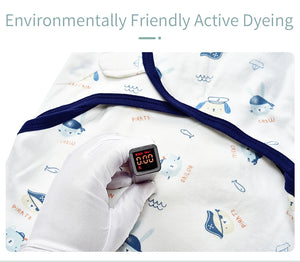 Premier Newborn Baby Cocoon Swaddle Wrap – 100% Organic Cotton Muslin Blankets | Suitable for 4 Seasons
