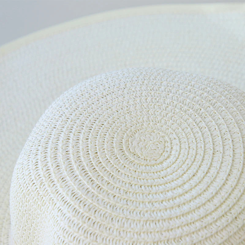 Womens Wide Brim Straw Bow Sun Hat – Lightweight, Breathable & Summer Ready