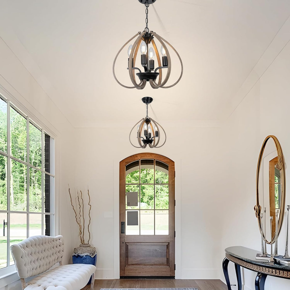 Farmhouse Rustic Retro Ceiling Light Chandelier