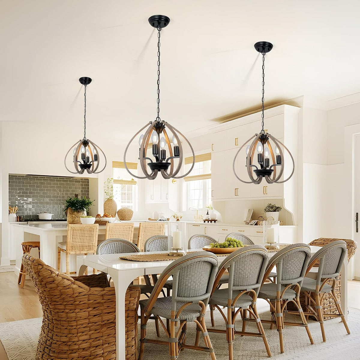 Farmhouse Rustic Retro Ceiling Light Chandelier