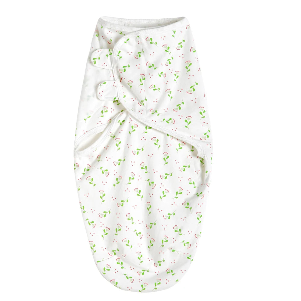 Premier Newborn Baby Cocoon Swaddle Wrap – 100% Organic Cotton Muslin Blankets | Suitable for 4 Seasons