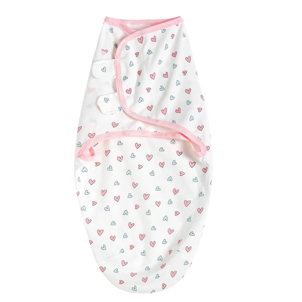 Premier Newborn Baby Cocoon Swaddle Wrap – 100% Organic Cotton Muslin Blankets | Suitable for 4 Seasons