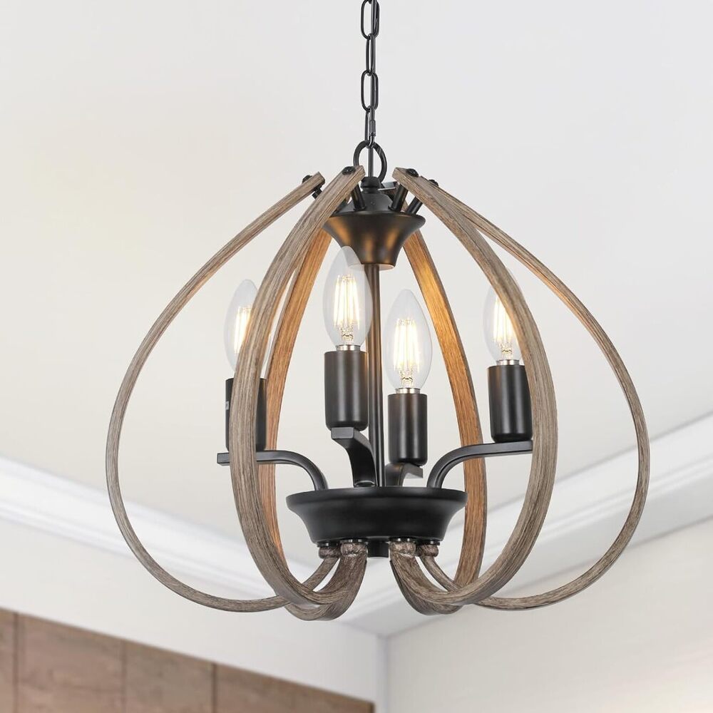 Farmhouse Rustic Retro Ceiling Light Chandelier