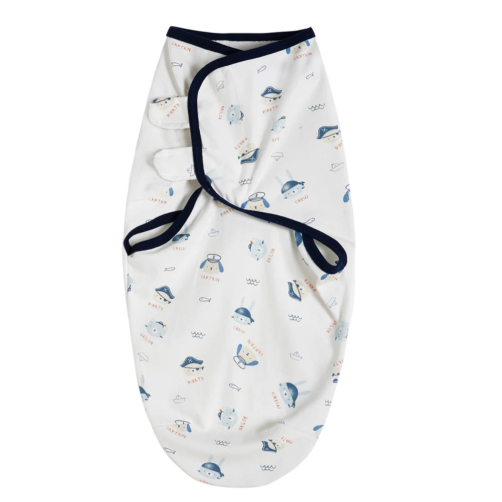 Premier Newborn Baby Cocoon Swaddle Wrap – 100% Organic Cotton Muslin Blankets | Suitable for 4 Seasons