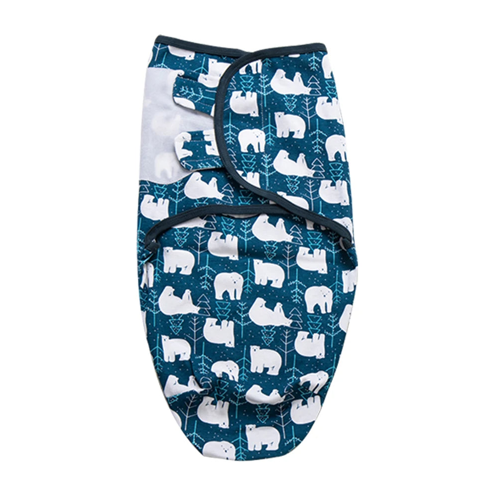 Premier Newborn Baby Cocoon Swaddle Wrap – 100% Organic Cotton Muslin Blankets | Suitable for 4 Seasons