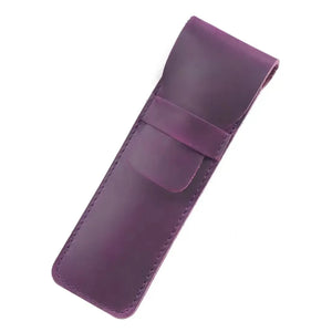 Protective Leather Pen Case – Slim Sleeve for Video Recording Pen, Audio Recorder, or Regular Pens