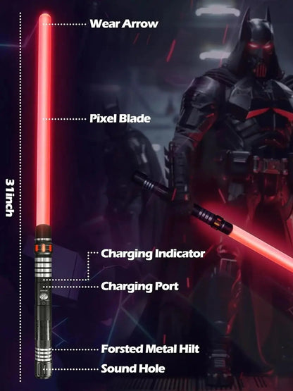 SithForge™ Black Full Metal 15 Color Star Wars Darth Maul DOUBLE Bladed Lightsaber Replica