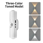 Motion Sensor Night Light – Indoor & Outdoor Sconce Diffused Lighting Lamp (Battery Operated, RGB LED)