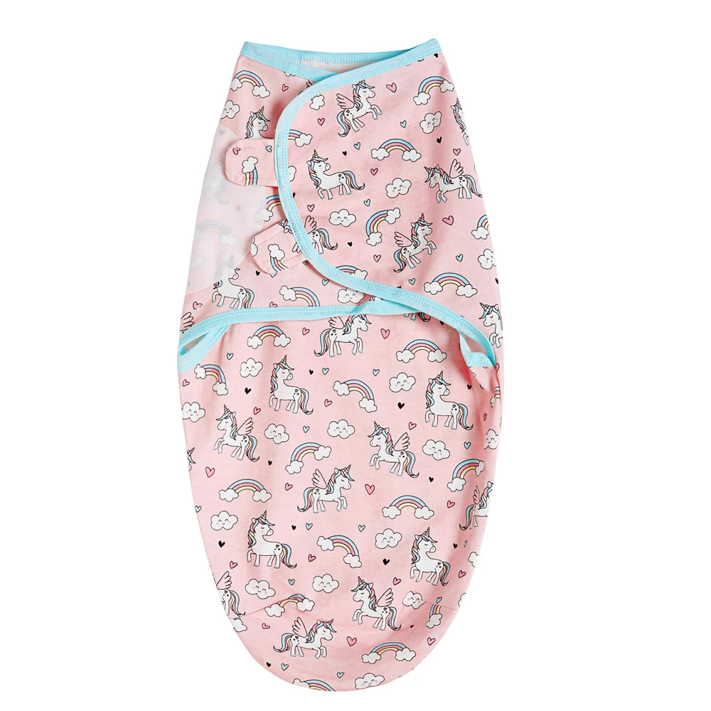 Premier Newborn Baby Cocoon Swaddle Wrap – 100% Organic Cotton Muslin Blankets | Suitable for 4 Seasons