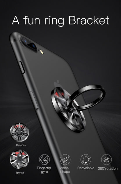 Mobile Phone Ring Gyro Spinner With Ant-fall Bracket