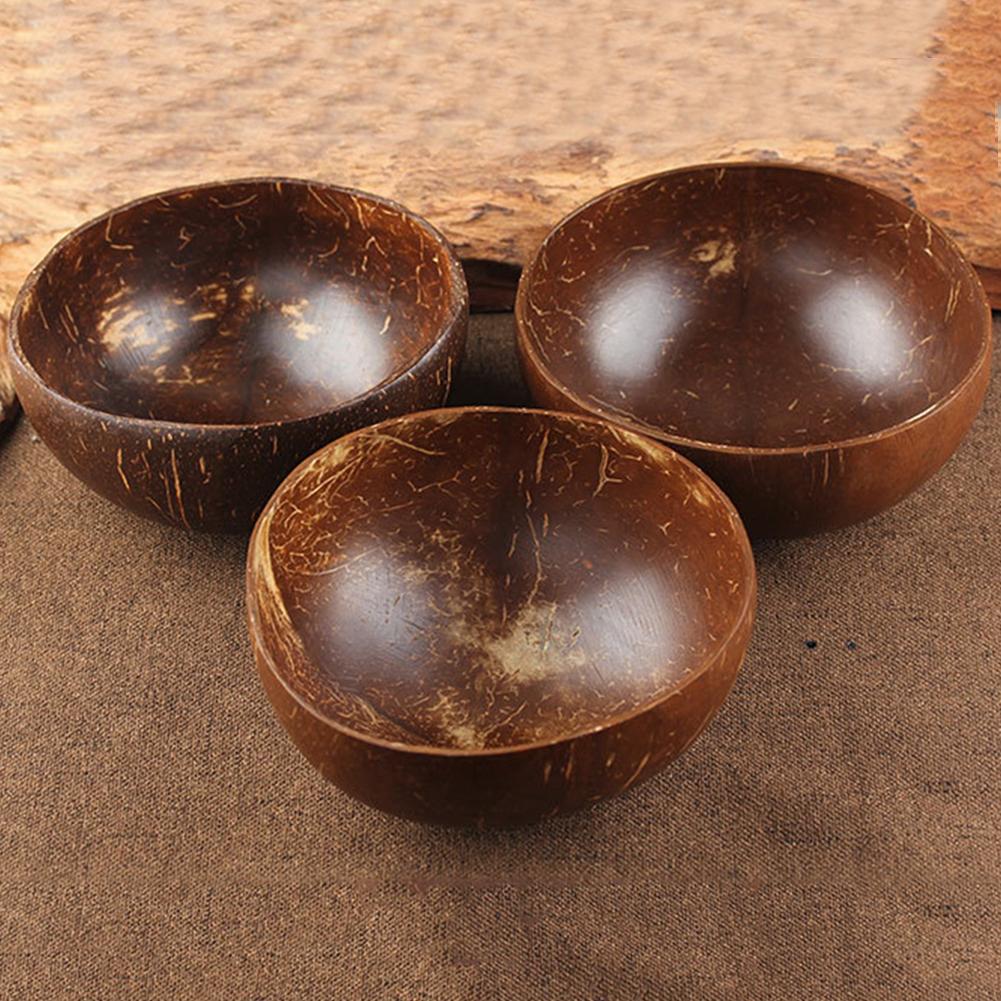 Hot Handcrafted Natural Asian Coconut Wooden Bowl