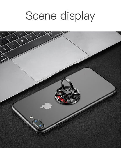 Mobile Phone Ring Gyro Spinner With Ant-fall Bracket