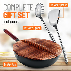 Special Wok Spatula And Pasta Spoon (UTENSILS ONLY)