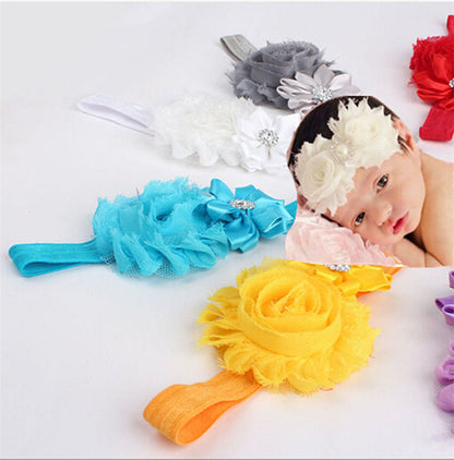 Cute Kids Baby Girl Flower Hair Bow 10pcs