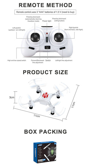 The Coolest Indoor Drone Ever Period: Mini Drone Headless Mode Drone 6 Axis Gyro quadrocopter 2.4GHz 4CH - WATCH VIDEO