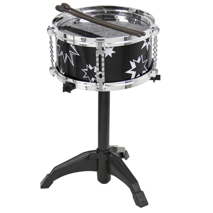 Kids Toy Musical Instrument 11 Piece Kids Drum Set W/ Stool, Drumsticks