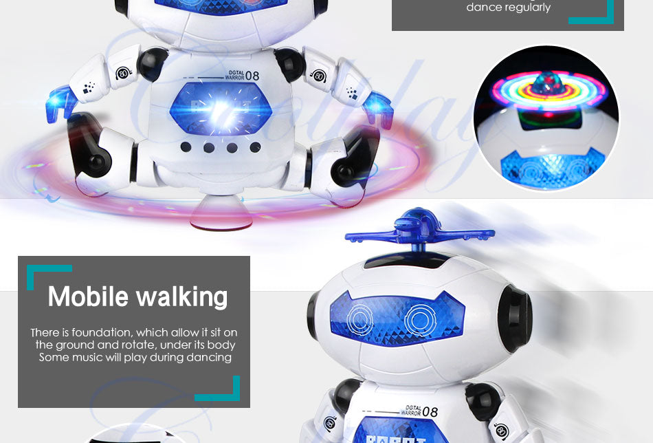 Smart Space Dance Robot With Music and Light Show