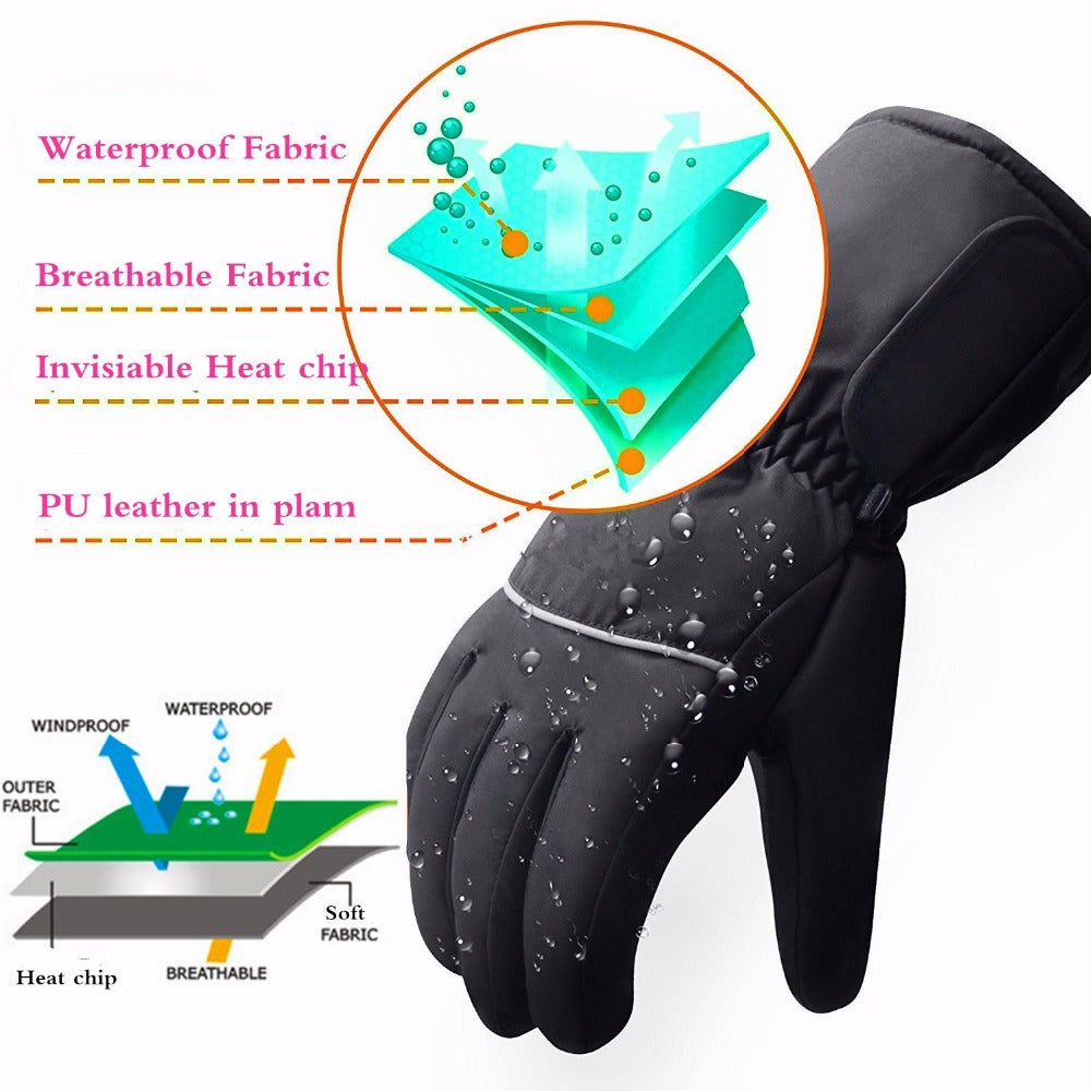 BATTERY HEATED GLOVES - Never Have Cold Hands During Winter