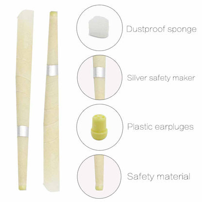 100% Beeswax Candles Cleaning Tools For Ear Wax Natural Hollow Blend Complete Kit