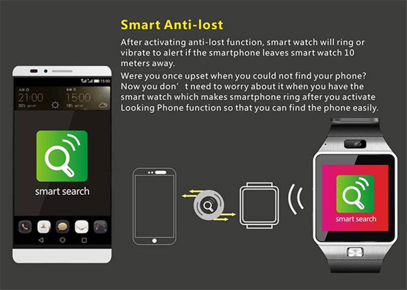 Gold Bluetooth Smart Watch GSM SIM for iPhone Samsung lg Android Phone Mate - UNISEX