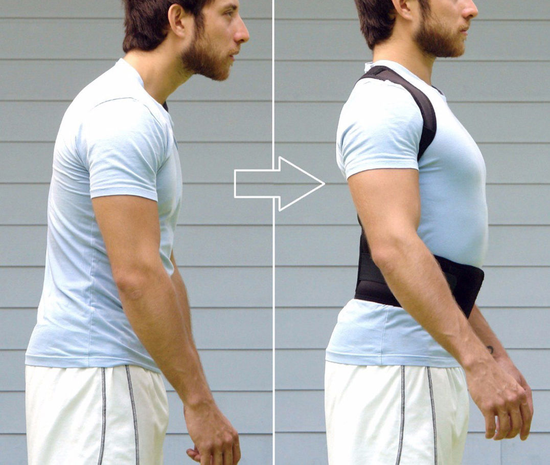 Magnetic Therapy Posture Corrector Support Back Shoulder Brace Belt UNISEX