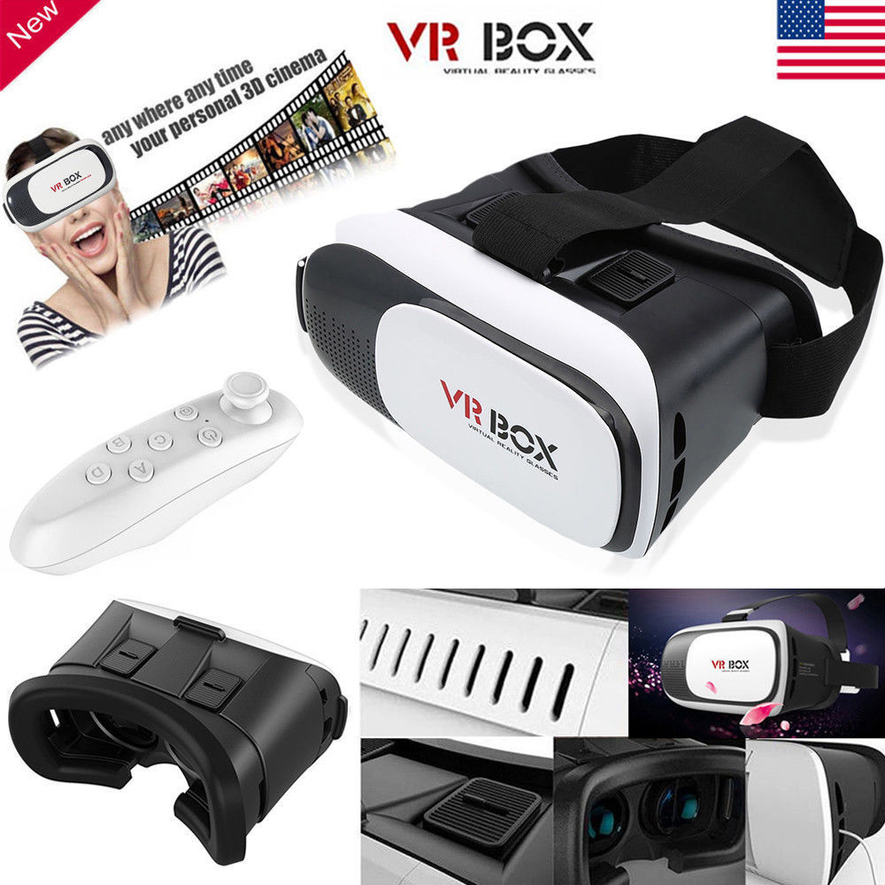 Virtual Reality Headset 3D With Remote for Android IOS iPhone Samsung - WATCH VIDEO