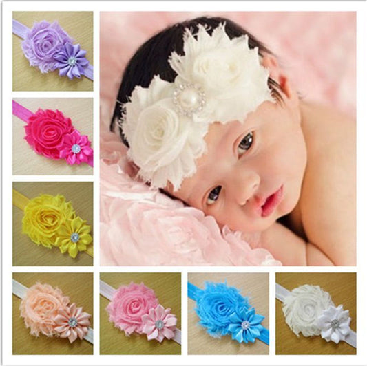 Cute Kids Baby Girl Flower Hair Bow 10pcs