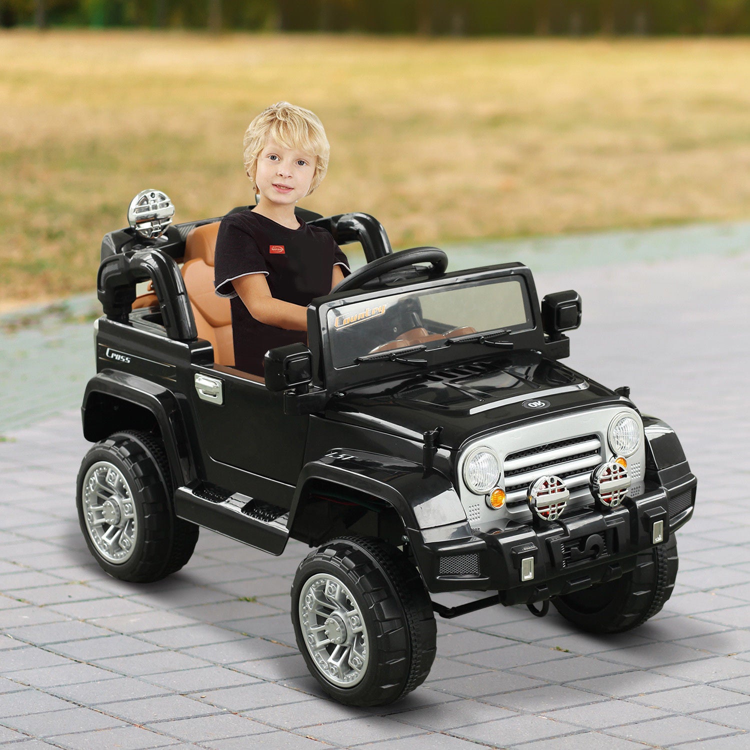 Kids Ride On Car Remote Control Jeep Electric Toys MP3 Music Led Light 12V